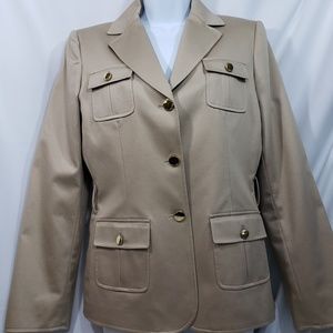 TAHARI  size 6 tan blazer